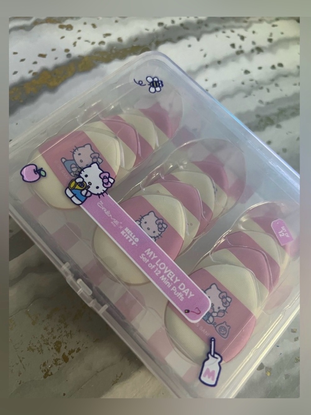 Hello Kitty x The Crème Shop Mini Makeup Puffs Set 💕🎀 - Picture 3 of 4